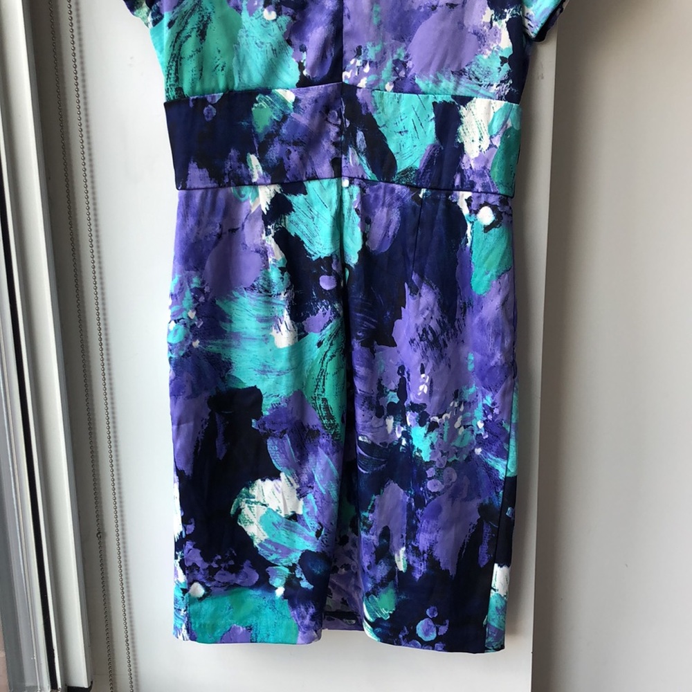 Rabbit Rabbit Rabbit Abstract Floral Fitted Waist Cocktail Dress! - Picture 8 of 10